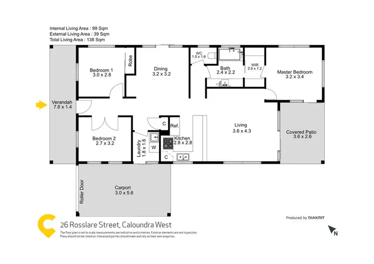 Floorplan of Homely house listing, 26 Rosslare Street, Caloundra West QLD 4551