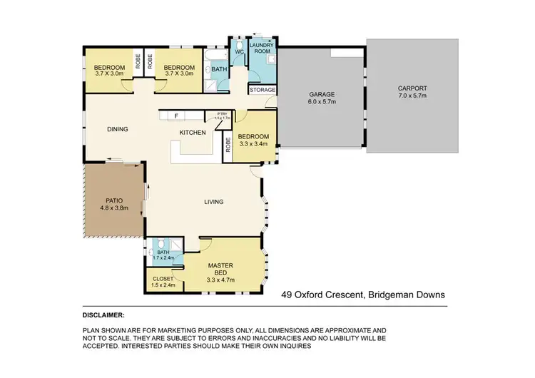 Floorplan of Homely house listing, 49 Oxford Crescent, Bridgeman Downs QLD 4035