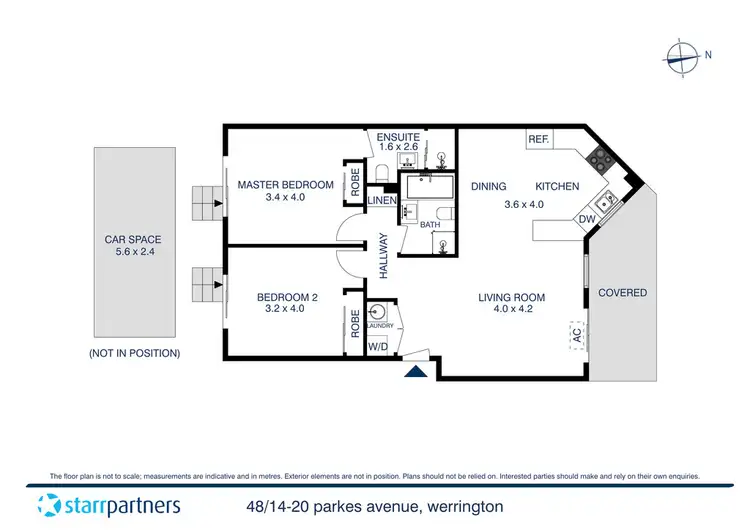 Floorplan of Homely unit listing, 48/14 Parkes Avenue, Werrington NSW 2747