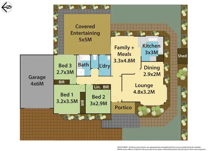 Floorplan of Homely semi-detached listing, 17b Dongola Circuit, Schofields NSW 2762