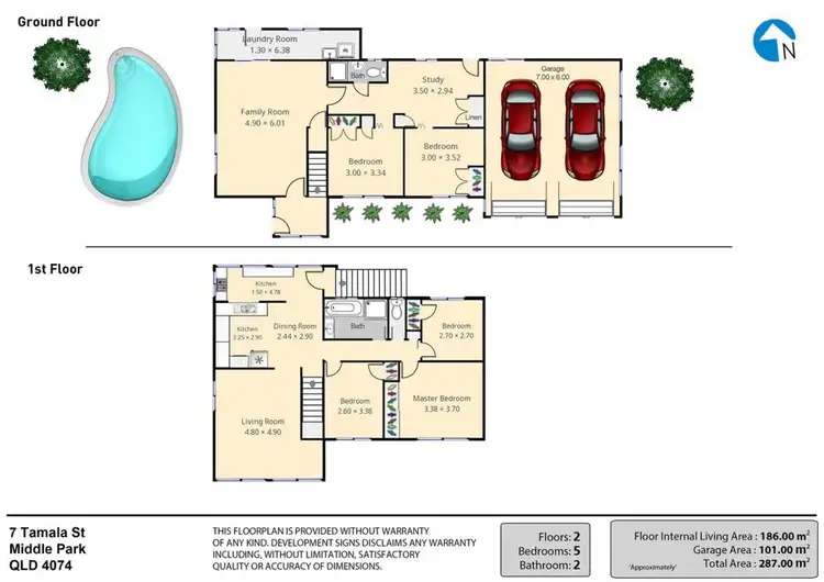 Floorplan of Homely house listing, 7 Tamala Street, Middle Park QLD 4074
