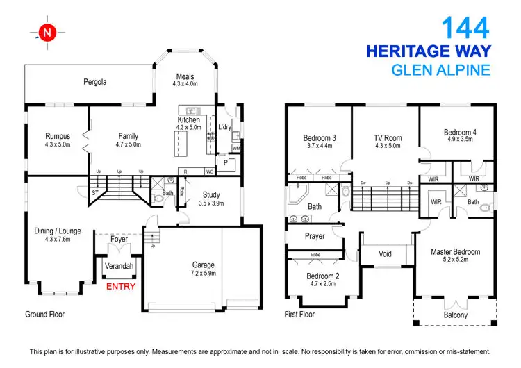 Floorplan of Homely house listing, 144 Heritage Way, Glen Alpine NSW 2560