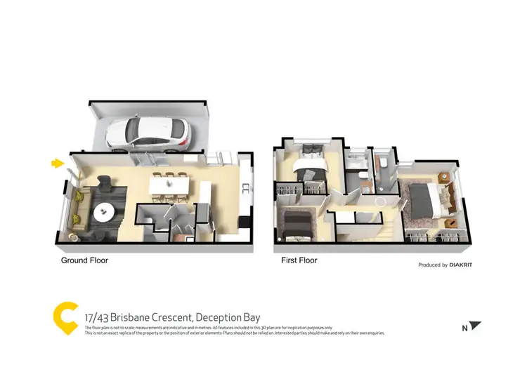 Floorplan of Homely townhouse listing, 17/43 Brisbane Crescent, Deception Bay QLD 4508