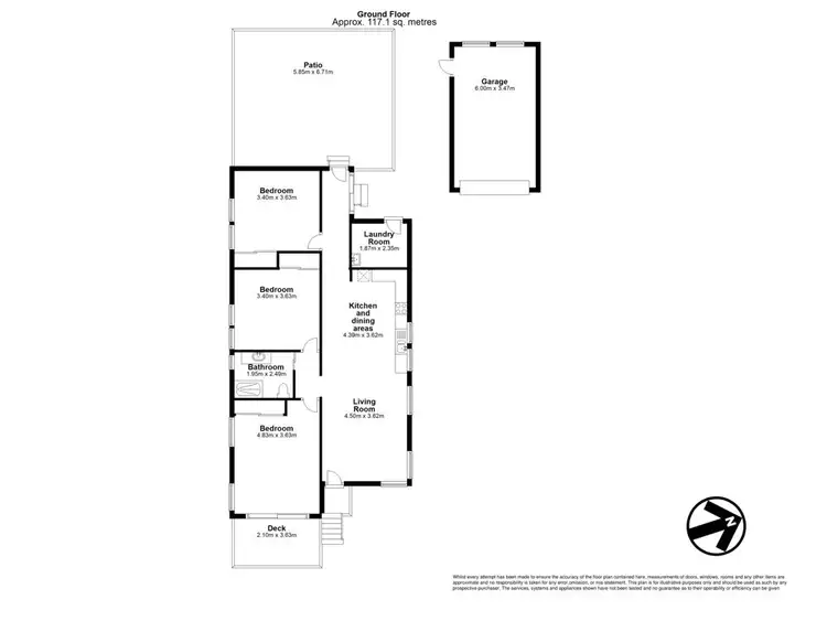 Floorplan of Homely house listing, 6 Slessar Street, Zillmere QLD 4034