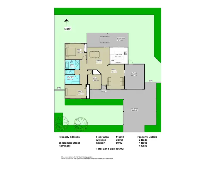 Floorplan of Homely house listing, 86 Bremen Street, Hemmant QLD 4174
