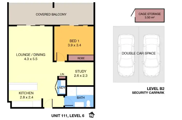 Floorplan of Homely unit listing, 111/15 Young Rd, Carlingford NSW 2118