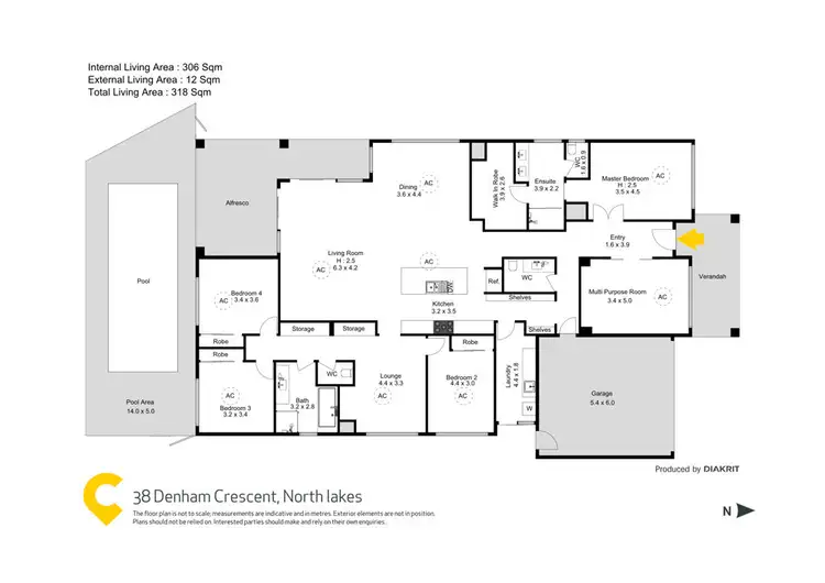 Floorplan of Homely house listing, 38 Denham Crescent, North Lakes QLD 4509