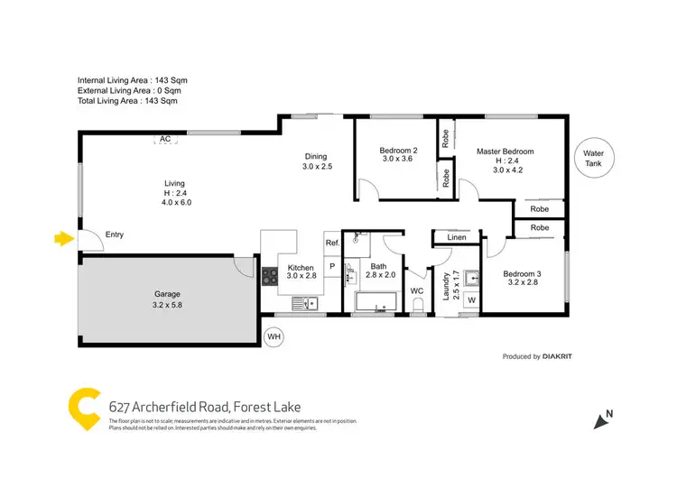 Floorplan of Homely house listing, 627 Archerfield Road, Forest Lake QLD 4078