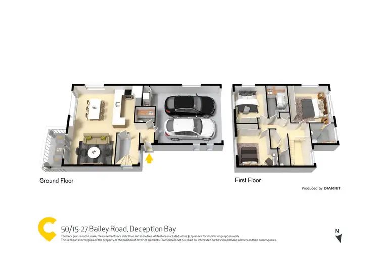 Floorplan of Homely townhouse listing, 50/15-27 Bailey Road, Deception Bay QLD 4508