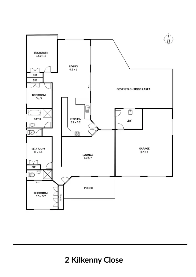 Floorplan of Homely house listing, 2 Kilkenny Close, Armidale NSW 2350