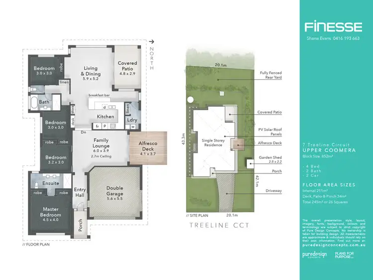 Floorplan of Homely house listing, 7 Treeline Circuit, Upper Coomera QLD 4209