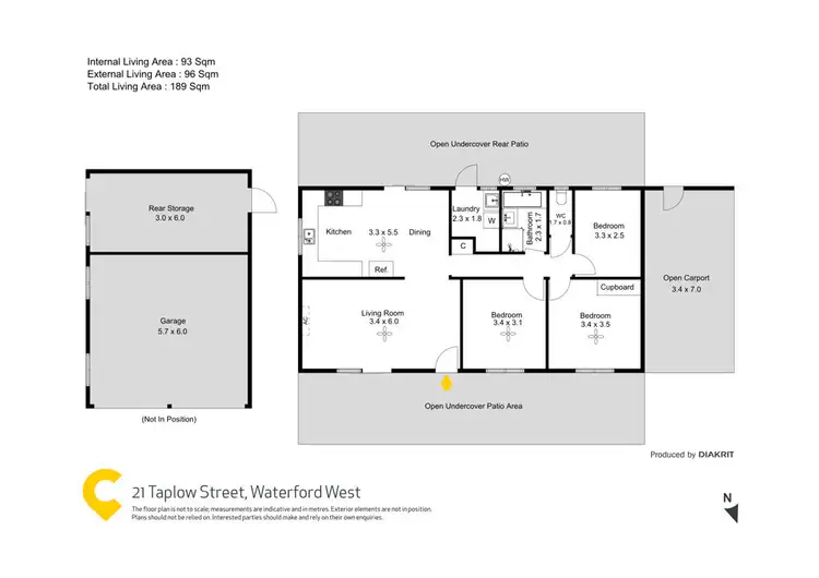 Floorplan of Homely house listing, 21 Taplow Street, Waterford West QLD 4133