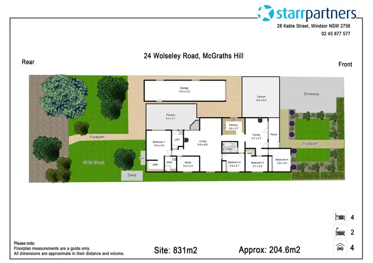Floorplan of Homely house listing, 24 Wolseley Road, Mcgraths Hill NSW 2756