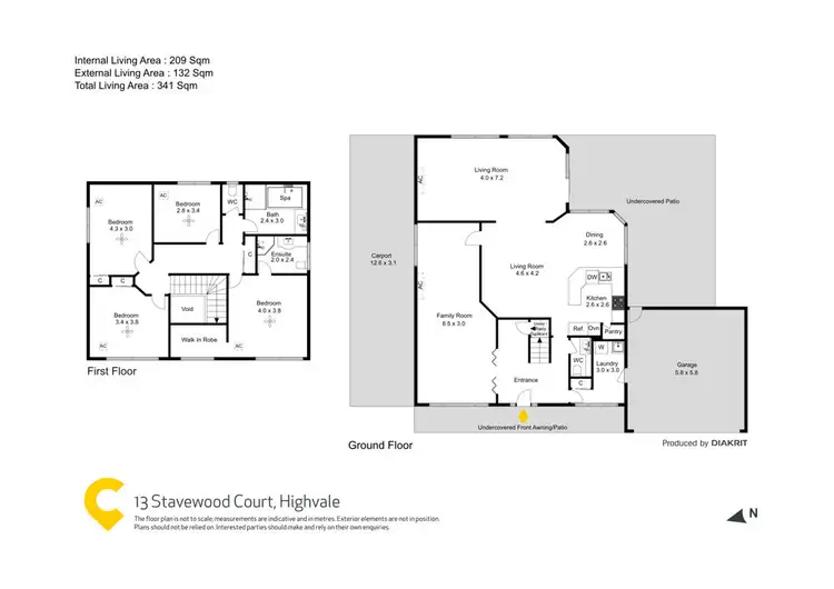 Floorplan of Homely house listing, 13 Stavewood Court, Highvale QLD 4520