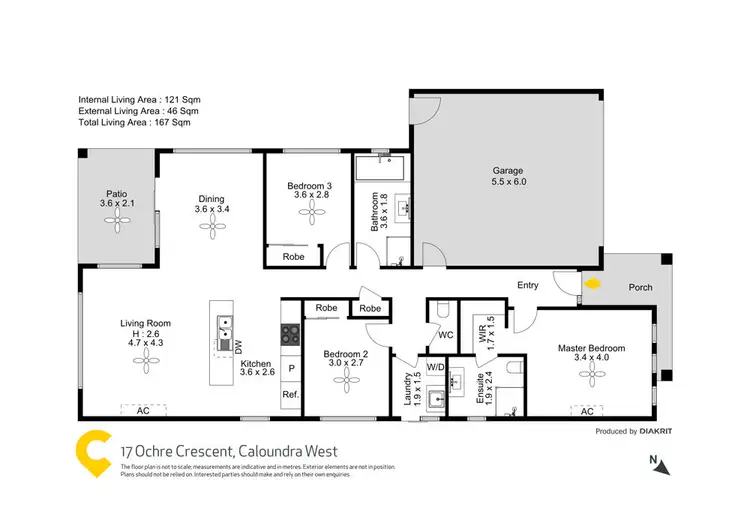 Floorplan of Homely house listing, 17 Ochre Crescent, Caloundra West QLD 4551