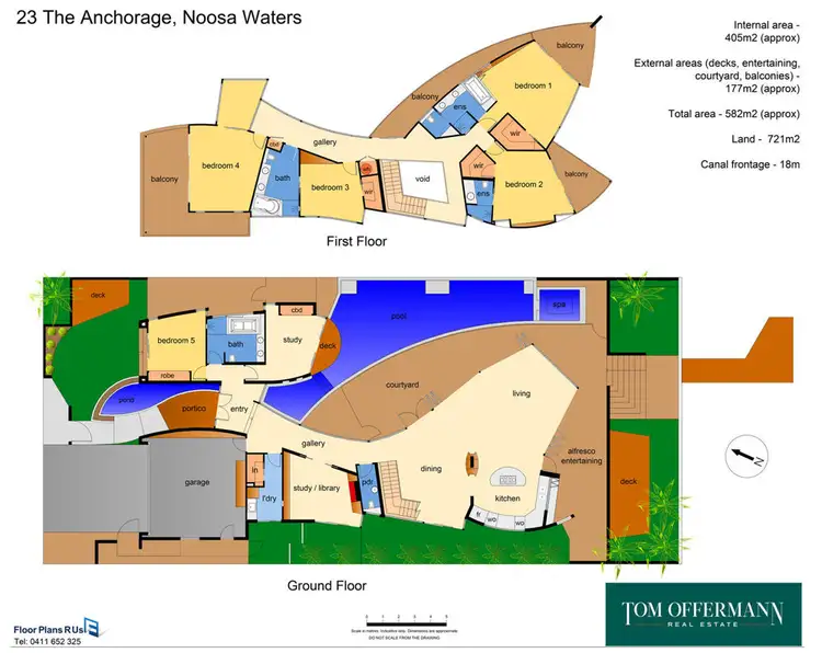 Floorplan of Homely house listing, 23 The Anchorage, Noosa Waters QLD 4566