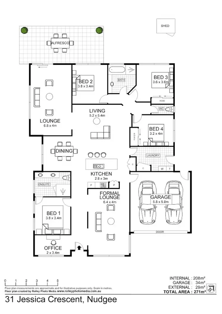 Floorplan of Homely house listing, 31 Jessica Crescent, Nudgee QLD 4014
