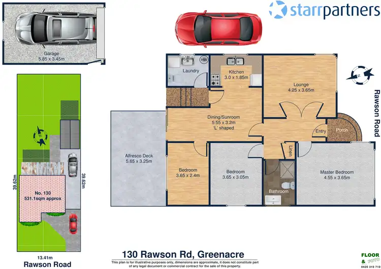 Floorplan of Homely house listing, 130 Rawson Rd, Greenacre NSW 2190