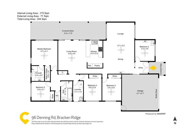 Floorplan of Homely house listing, 96 Denning Road, Bracken Ridge QLD 4017