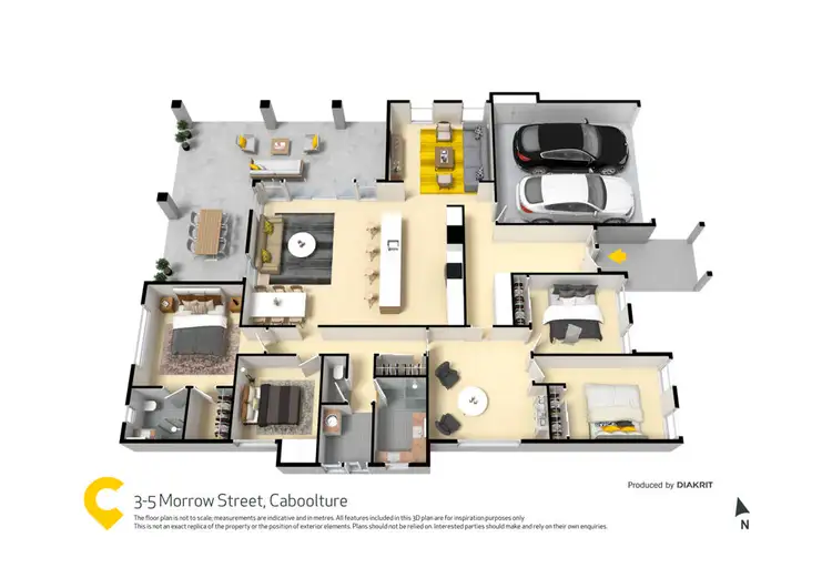 Floorplan of Homely house listing, 3-5 Morrow Street, Caboolture QLD 4510