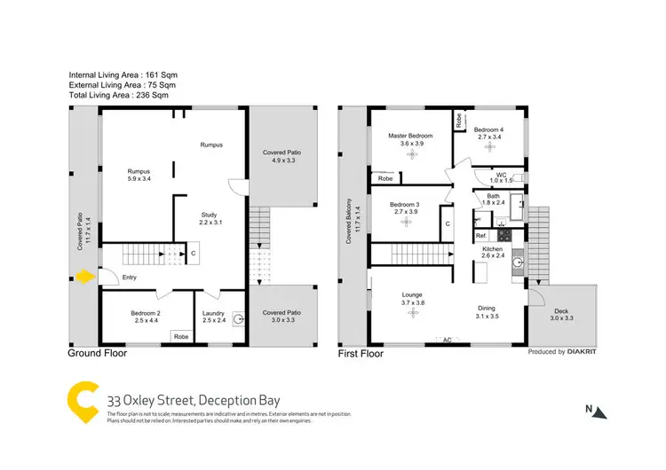 Floorplan of Homely house listing, 33 Oxley Street, Deception Bay QLD 4508