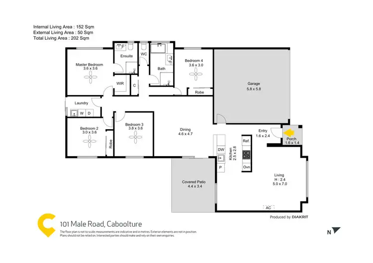 Floorplan of Homely house listing, 101 Male Road, Caboolture QLD 4510