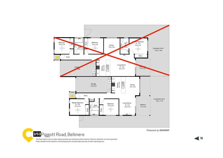 Floorplan of Homely house listing, 2/53 Piggott Road, Bellmere QLD 4510