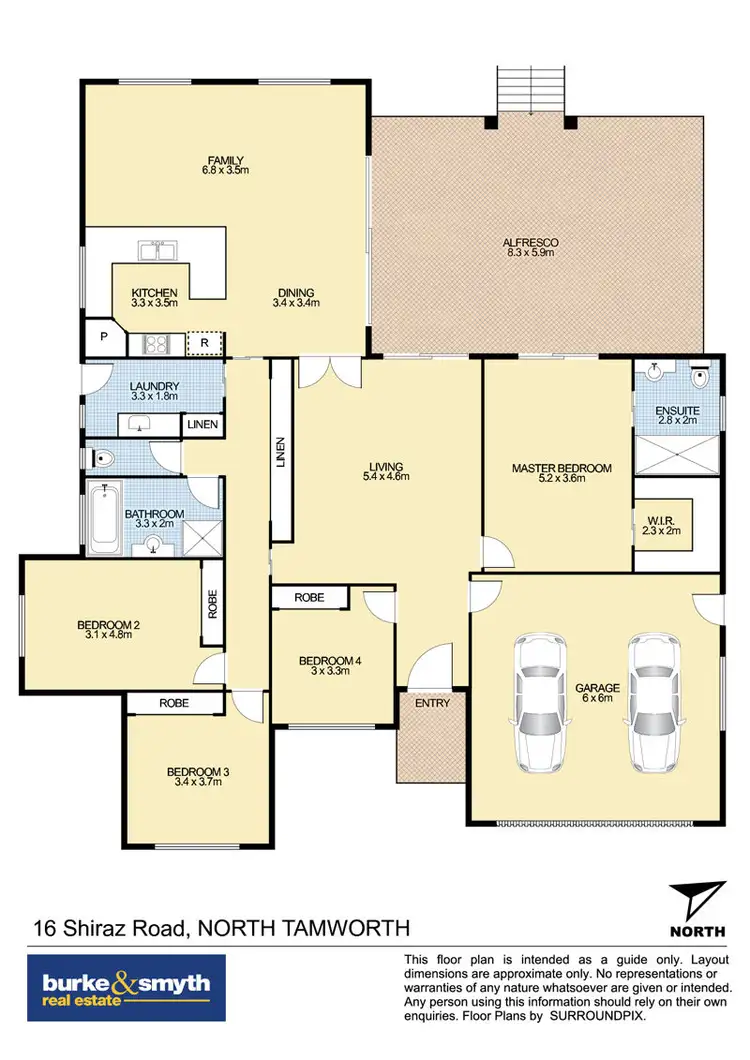 Floorplan of Homely house listing, 16 Shiraz Road, Tamworth NSW 2340
