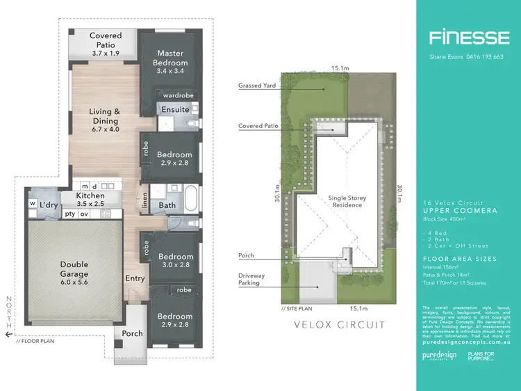 Floorplan of Homely house listing, 16 Velox Circuit, Upper Coomera QLD 4209
