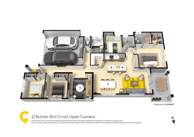 Floorplan of Homely house listing, 47 Butcher Bird Circuit, Upper Coomera QLD 4209