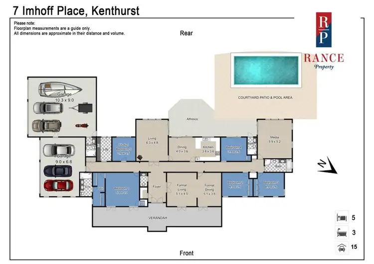 Floorplan of Homely house listing, 7 Imhoff Place, Kenthurst NSW 2156