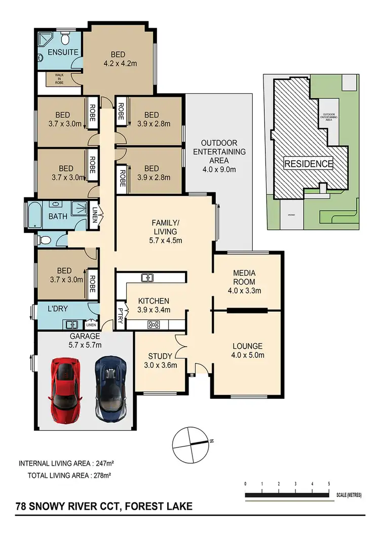 Floorplan of Homely house listing, 78 Snowy River Cct, Forest Lake QLD 4078