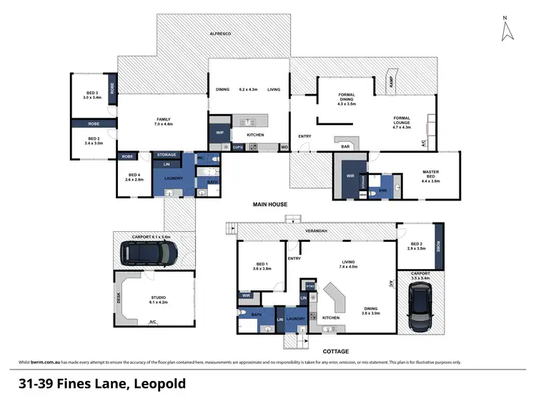 Floorplan of Homely rural property listing, 31-39 Fines Lane, Leopold VIC 3224