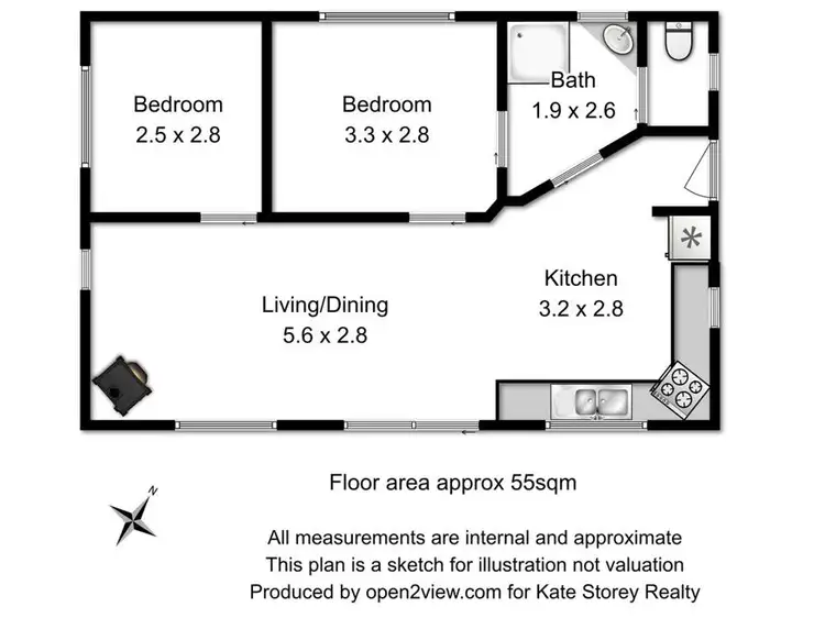 Floorplan of Homely house listing, 2 Susans Bay Road, Primrose Sands TAS 7173