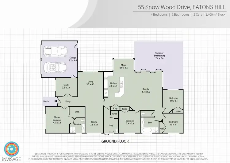Floorplan of Homely house listing, 55 Snow Wood Drive, Eatons Hill QLD 4037