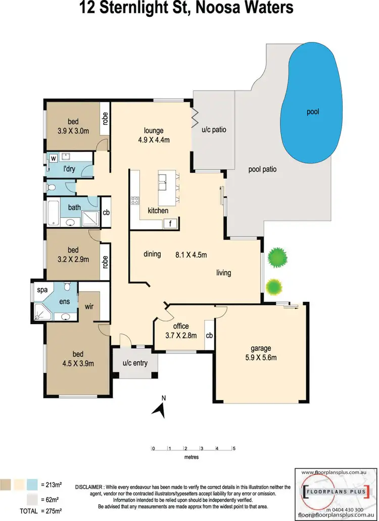 Floorplan of Homely house listing, 12 Sternlight Street, Noosaville QLD 4566