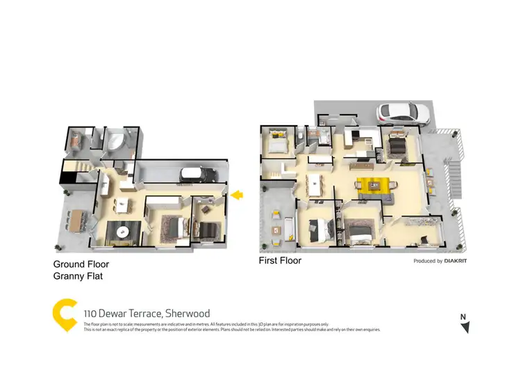 Floorplan of Homely house listing, 110 Dewar Terrace, Sherwood QLD 4075