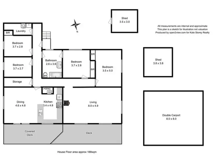 Floorplan of Homely house listing, 24 Terry Street, Carlton TAS 7173