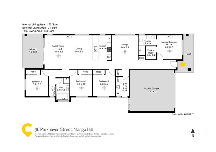 Floorplan of Homely house listing, 36 Parkhaven Street, Mango Hill QLD 4509