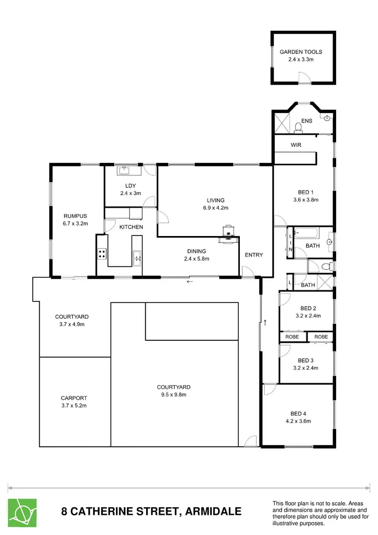 Floorplan of Homely house listing, 8 Catherine St, Armidale NSW 2350