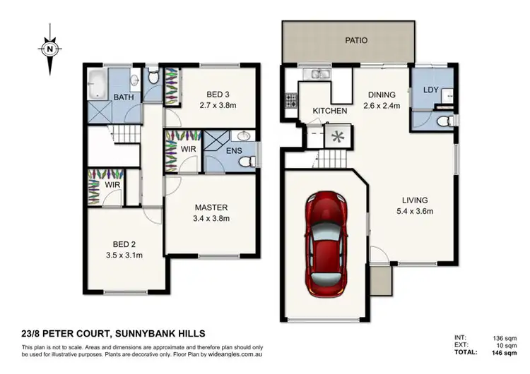 Floorplan of Homely townhouse listing, 23/196 Hellawell Road, Sunnybank Hills QLD 4109