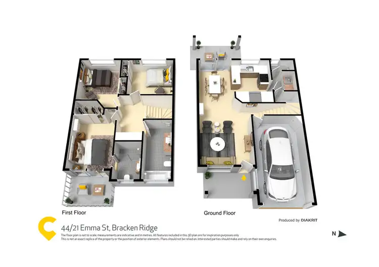 Floorplan of Homely unit listing, 44/21 Emma Street, Bracken Ridge QLD 4017