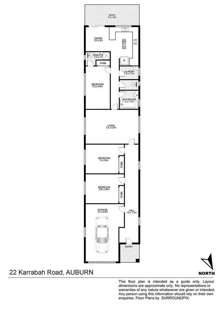 Floorplan of Homely house listing, 22 Karrabah Road, Auburn NSW 2144