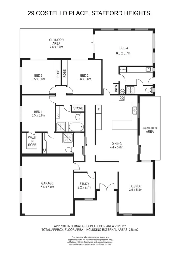 Floorplan of Homely house listing, 29 Costello Place, Stafford Heights QLD 4053
