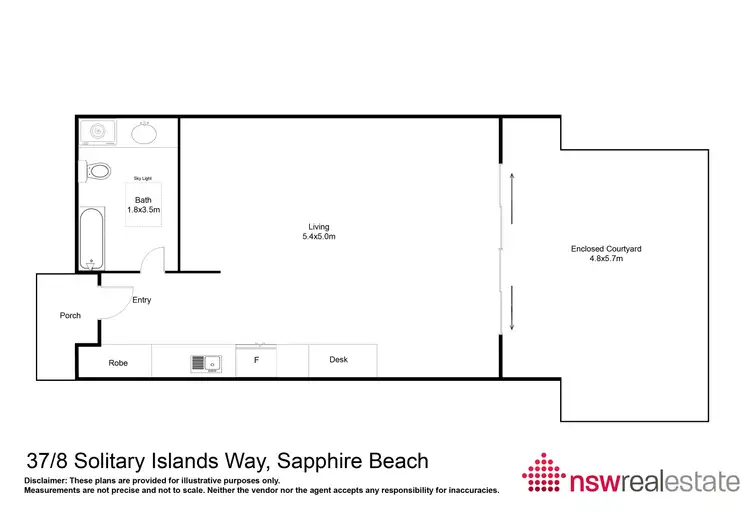 Floorplan of Homely villa listing, 37/8 Solitary Islands Way, Sapphire Beach NSW 2450