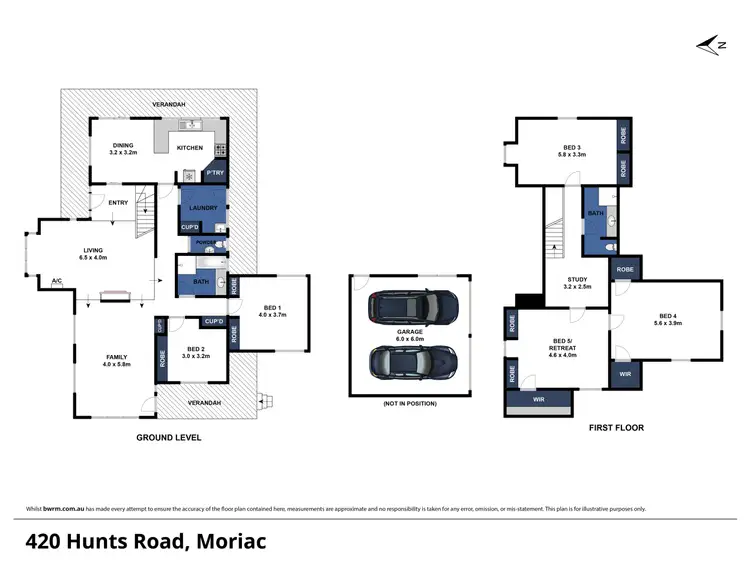 Floorplan of Homely rural property listing, 420 Hunts Rd, Moriac VIC 3240
