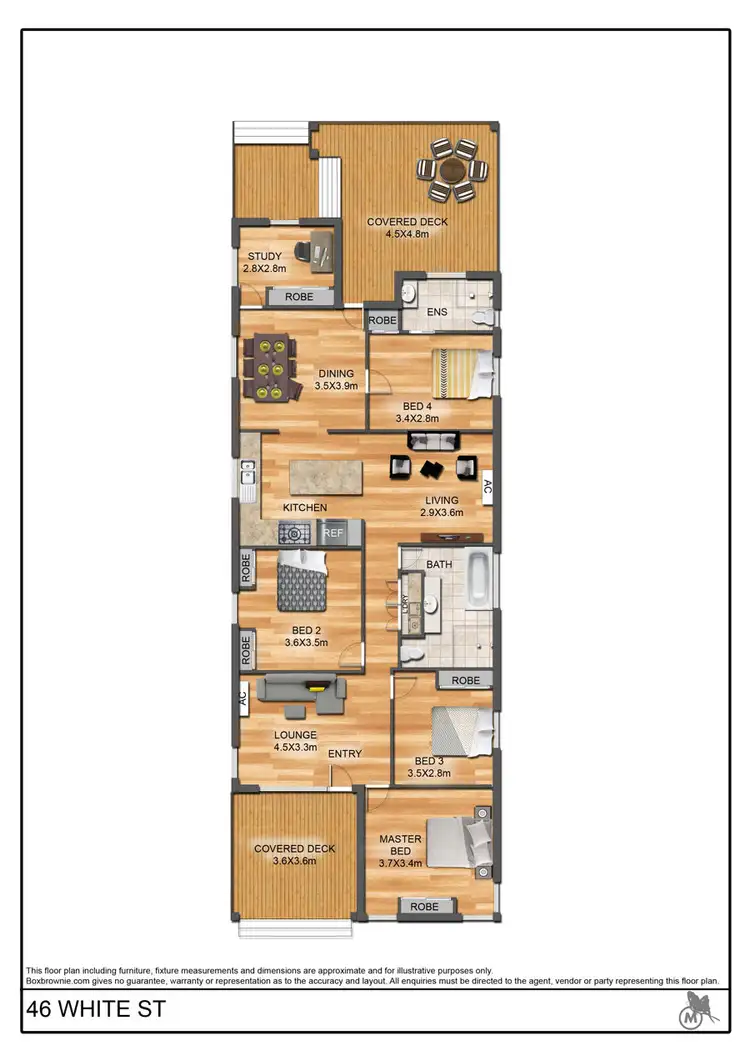 Floorplan of Homely house listing, 46 White Street, Everton Park QLD 4053