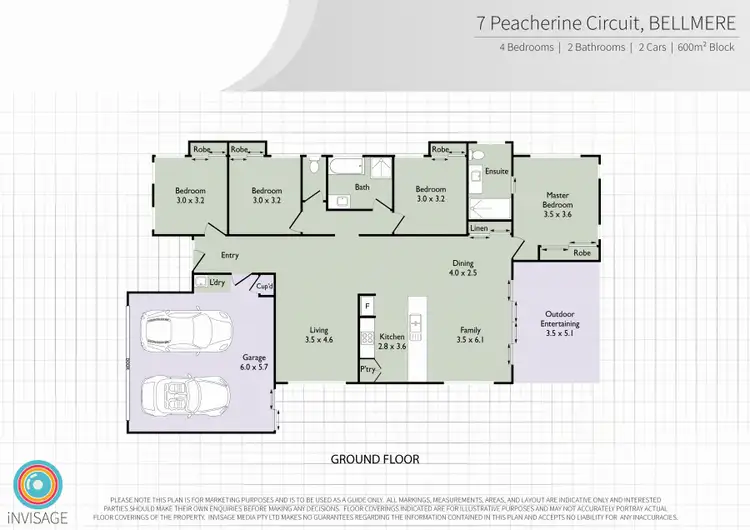 Floorplan of Homely house listing, 7 Peacherine Circuit, Bellmere QLD 4510