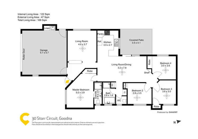 Floorplan of Homely house listing, 30 Storr Circuit, Goodna QLD 4300