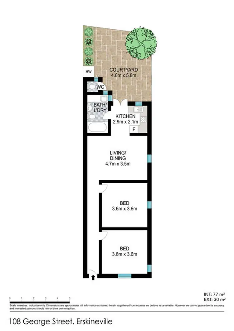 Floorplan of Homely house listing, 108 George Street, Erskineville NSW 2043